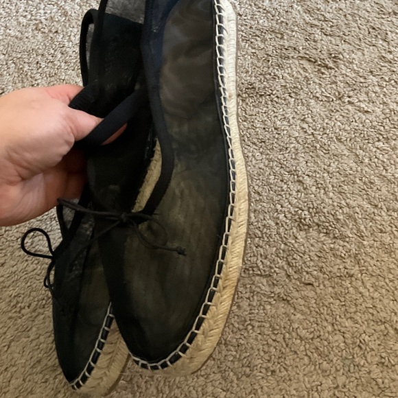 Loeffler Randall Black Mesh Espadrille Flats - Picture 6 of 10